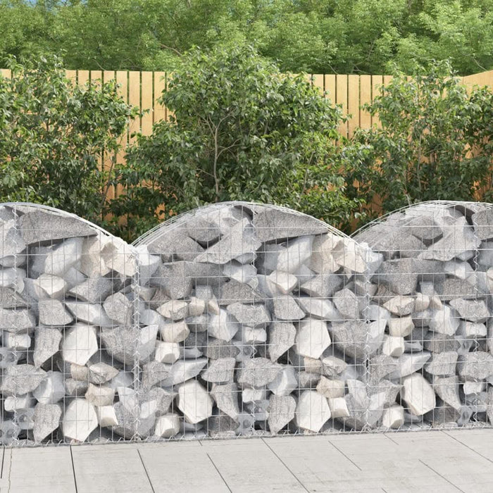Coș gabion arcuit, 100x50x80/100 cm, fier galvanizat - WALTI WALTI