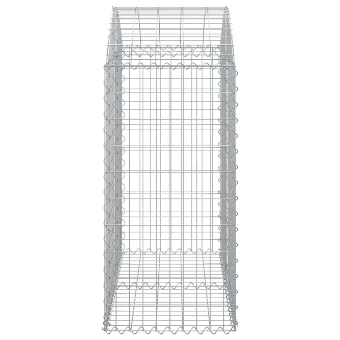 Coș gabion arcuit, 100x50x100/120 cm, fier galvanizat - WALTI WALTI