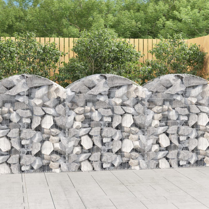 Coș gabion arcuit, 100x50x100/120 cm, fier galvanizat - WALTI WALTI
