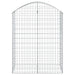 Coș gabion arcuit, 100x50x120/140 cm, fier galvanizat - WALTI WALTI