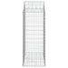 Coș gabion arcuit, 100x50x120/140 cm, fier galvanizat - WALTI WALTI
