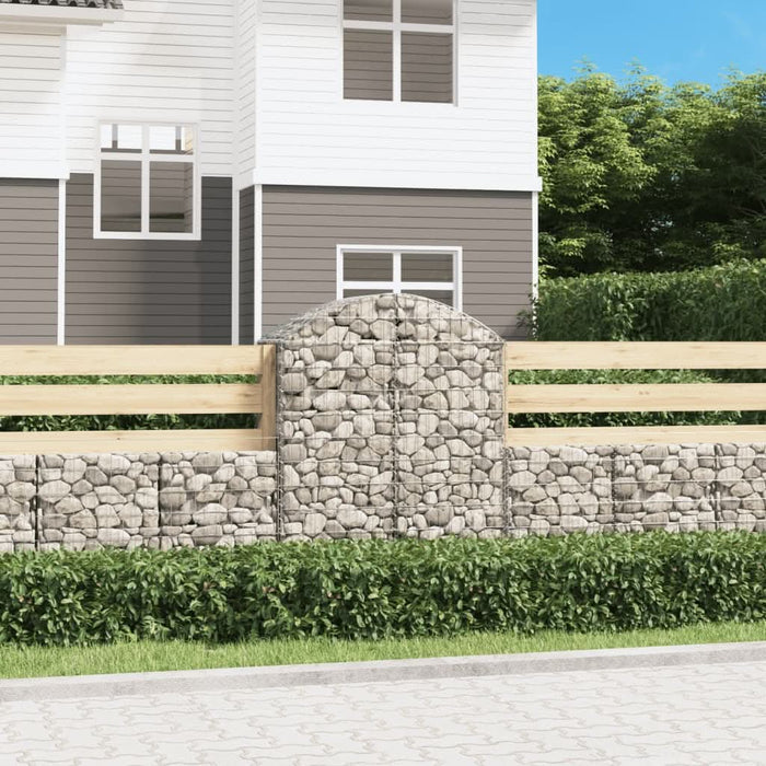 Coș gabion arcuit, 100x50x120/140 cm, fier galvanizat - WALTI WALTI