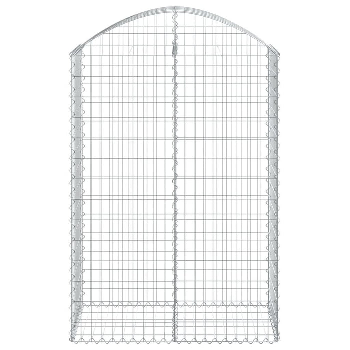Coș gabion arcuit, 100x50x140/160 cm, fier galvanizat - WALTI WALTI