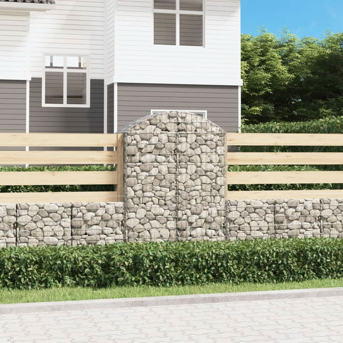Coș gabion arcuit, 100x50x140/160 cm, fier galvanizat - WALTI WALTI