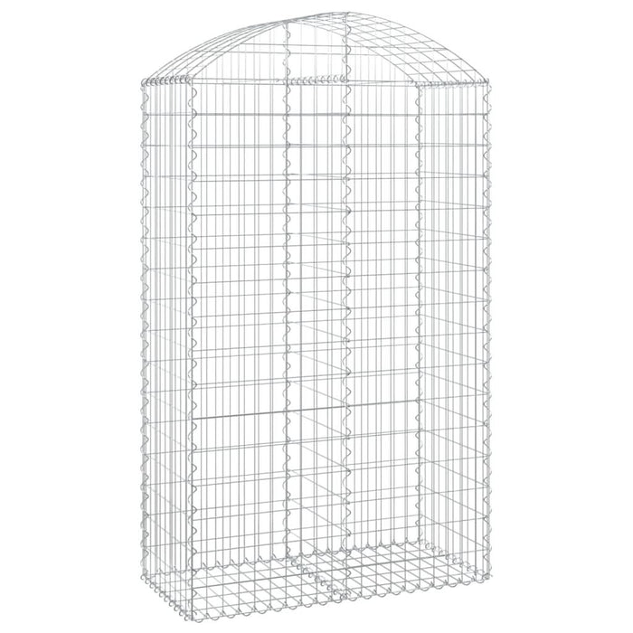Coș gabion arcuit, 100x50x160/180 cm, fier galvanizat - WALTI WALTI