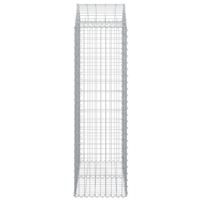 Coș gabion arcuit, 100x50x160/180 cm, fier galvanizat - WALTI WALTI