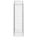 Coș gabion arcuit, 100x50x160/180 cm, fier galvanizat - WALTI WALTI
