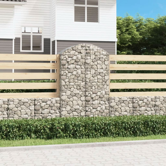 Coș gabion arcuit, 100x50x160/180 cm, fier galvanizat - WALTI WALTI