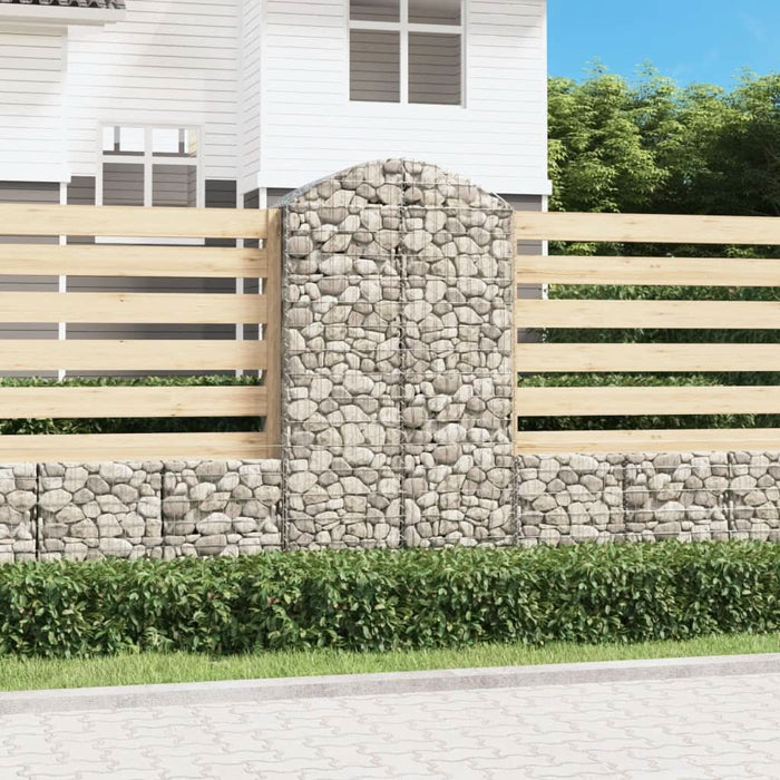 Coș gabion arcuit, 100x50x180/200 cm, fier galvanizat - WALTI WALTI