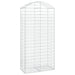 Coș gabion arcuit, 100x50x200/220 cm, fier galvanizat - WALTI WALTI