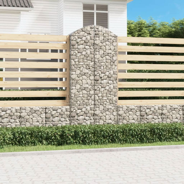 Coș gabion arcuit, 100x50x220/240 cm, fier galvanizat - WALTI WALTI