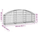 Coș gabion arcuit, 150x30x40/60 cm, fier galvanizat - WALTI WALTI