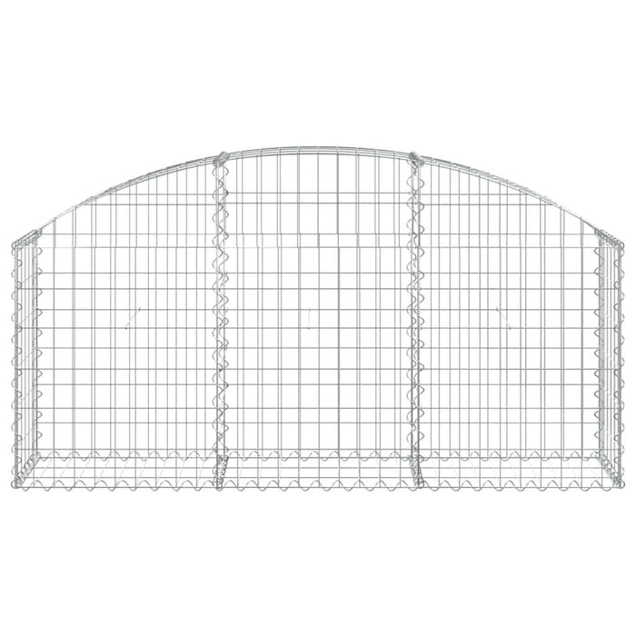 Coș gabion arcuit, 150x30x60/80 cm, fier galvanizat - WALTI WALTI