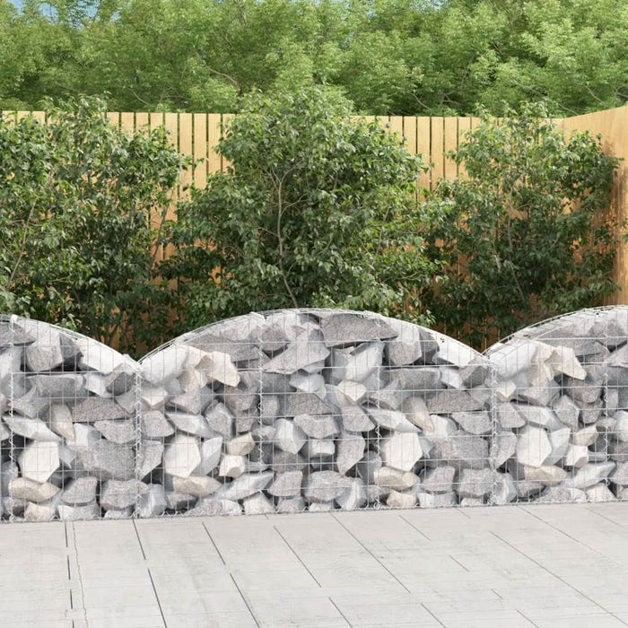 Coș gabion arcuit, 150x30x60/80 cm, fier galvanizat - WALTI WALTI