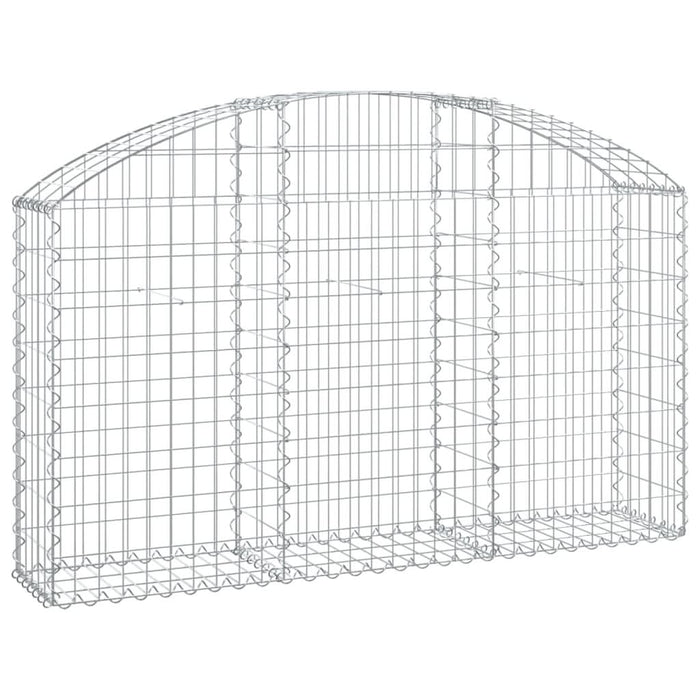 Coș gabion arcuit, 150x30x80/100 cm, fier galvanizat - WALTI WALTI