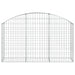 Coș gabion arcuit, 150x30x80/100 cm, fier galvanizat - WALTI WALTI
