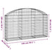Coș gabion arcuit, 150x30x80/100 cm, fier galvanizat - WALTI WALTI