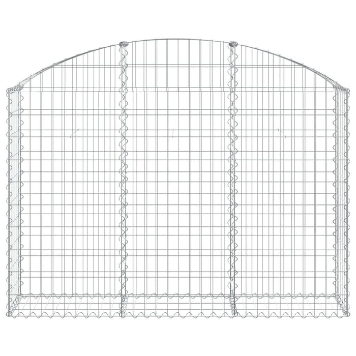 Coș gabion arcuit, 150x30x100/120 cm, fier galvanizat - WALTI WALTI