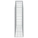 Coș gabion arcuit, 150x30x100/120 cm, fier galvanizat - WALTI WALTI