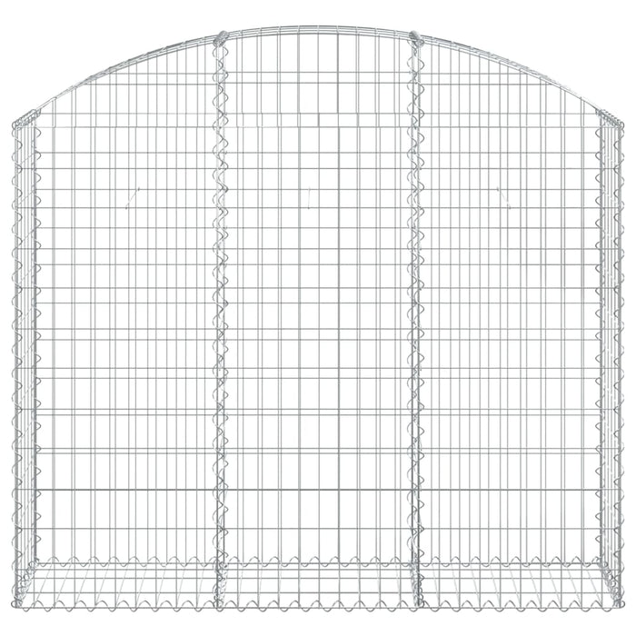 Coș gabion arcuit, 150x30x120/140 cm, fier galvanizat WALTI