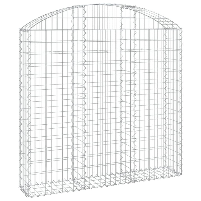 Coș gabion arcuit, 150x30x140/160 cm, fier galvanizat - WALTI WALTI
