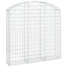 Coș gabion arcuit, 150x30x140/160 cm, fier galvanizat - WALTI WALTI