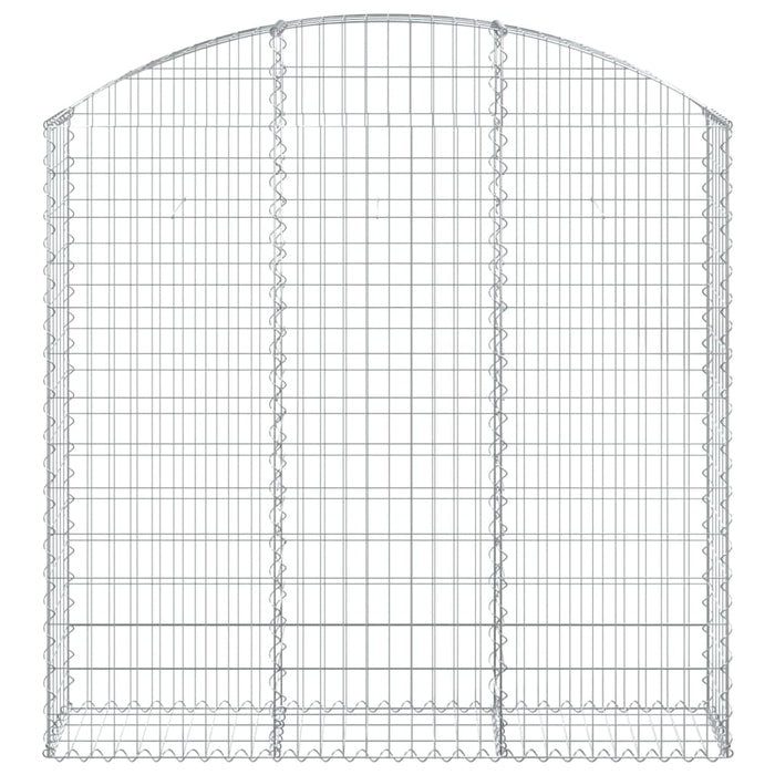 Coș gabion arcuit, 150x30x140/160 cm, fier galvanizat - WALTI WALTI