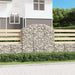 Coș gabion arcuit, 150x30x140/160 cm, fier galvanizat - WALTI WALTI