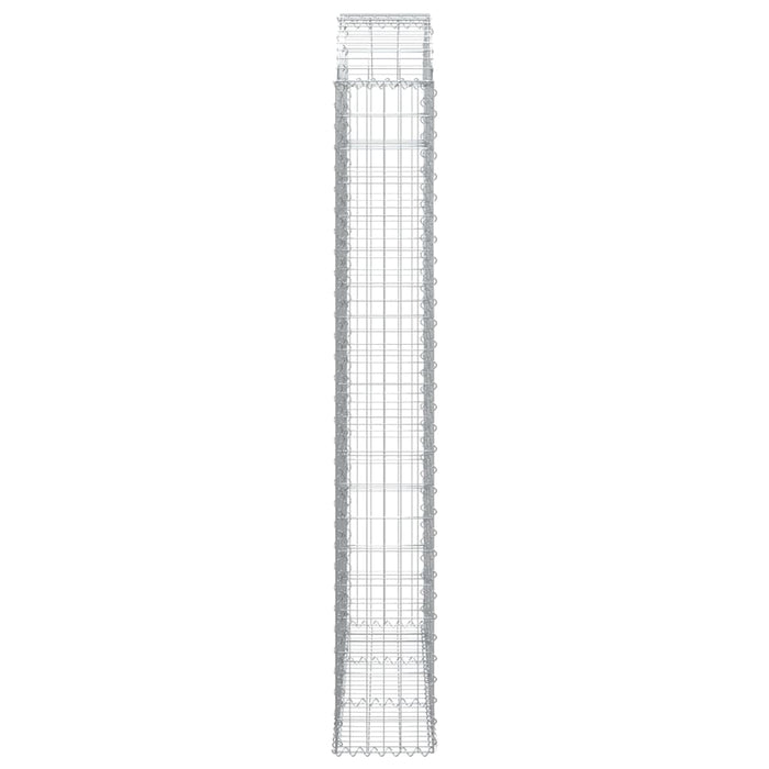 Coș gabion arcuit, 150x30x200/220 cm, fier galvanizat - WALTI WALTI