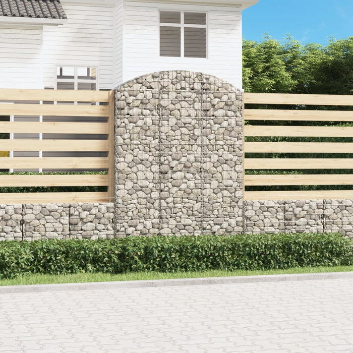 Coș gabion arcuit, 150x30x200/220 cm, fier galvanizat - WALTI WALTI