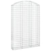 Coș gabion arcuit, 150x30x220/240 cm, fier galvanizat - WALTI WALTI
