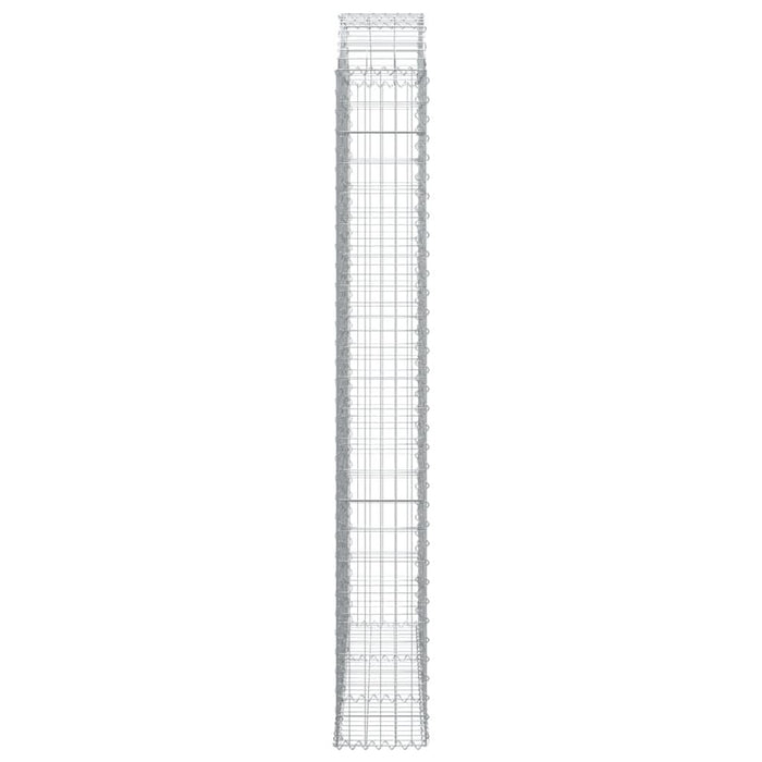Coș gabion arcuit, 150x30x220/240 cm, fier galvanizat - WALTI WALTI