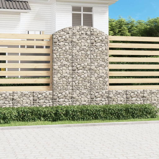 Coș gabion arcuit, 150x30x220/240 cm, fier galvanizat - WALTI WALTI