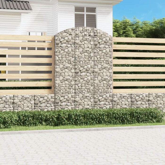Coș gabion arcuit, 150x30x220/240 cm, fier galvanizat - WALTI WALTI