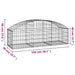 Coș gabion arcuit, 150x50x40/60 cm, fier galvanizat - WALTI WALTI