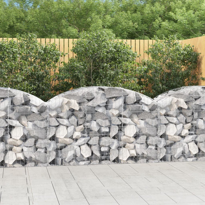 Coș gabion arcuit, 150x50x80/100 cm, fier galvanizat - WALTI WALTI