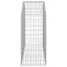 Coș gabion arcuit, 150x50x100/120 cm, fier galvanizat - WALTI WALTI