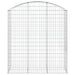 Coș gabion arcuit, 150x50x160/180 cm, fier galvanizat - WALTI WALTI