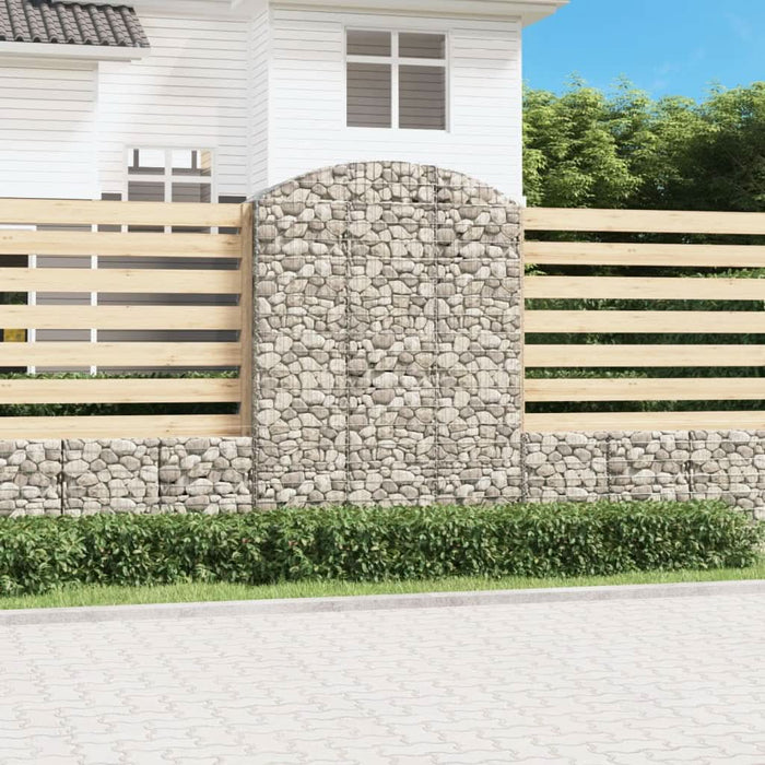 Coș gabion arcuit, 150x50x200/220 cm, fier galvanizat - WALTI WALTI