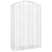 Coș gabion arcuit, 150x50x220/240 cm, fier galvanizat - WALTI WALTI