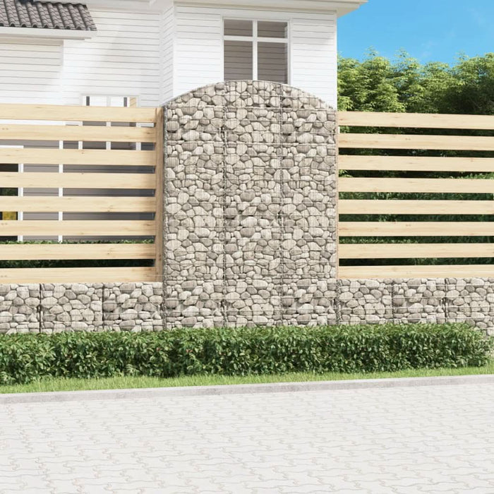 Coș gabion arcuit, 150x50x220/240 cm, fier galvanizat - WALTI WALTI