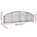 Coș gabion arcuit, 200x30x40/60 cm, fier galvanizat - WALTI WALTI