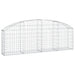Coș gabion arcuit 200x30x60/80 cm fier galvanizat - WALTI WALTI