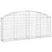 Coș gabion arcuit 200x30x80/100 cm fier galvanizat - WALTI WALTI