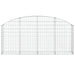 Coș gabion arcuit 200x30x80/100 cm fier galvanizat - WALTI WALTI