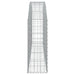 Coș gabion arcuit 200x30x80/100 cm fier galvanizat - WALTI WALTI