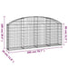 Coș gabion arcuit 200x30x80/100 cm fier galvanizat - WALTI WALTI