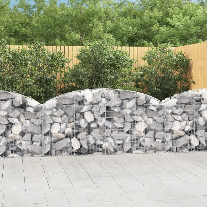 Coș gabion arcuit 200x30x80/100 cm fier galvanizat - WALTI WALTI