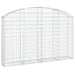 Coș gabion arcuit 200x30x120/140 cm fier galvanizat - WALTI WALTI