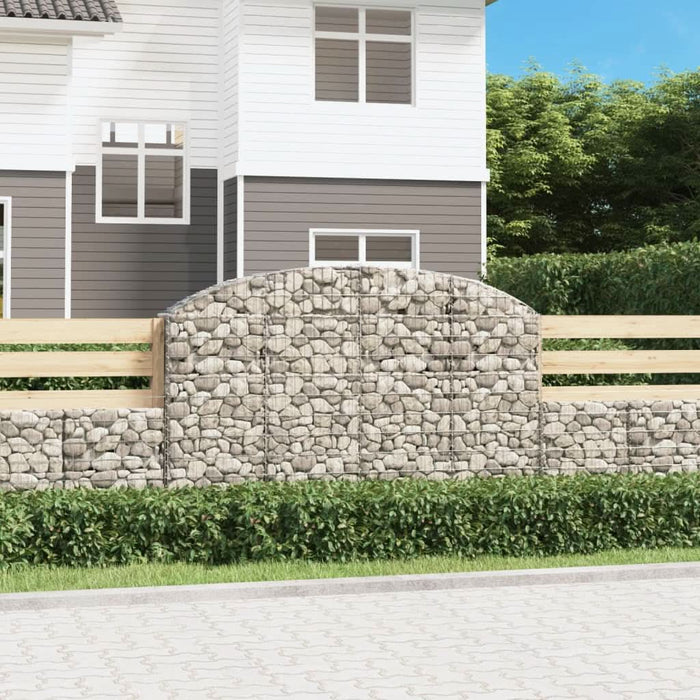 Coș gabion arcuit 200x30x120/140 cm fier galvanizat - WALTI WALTI